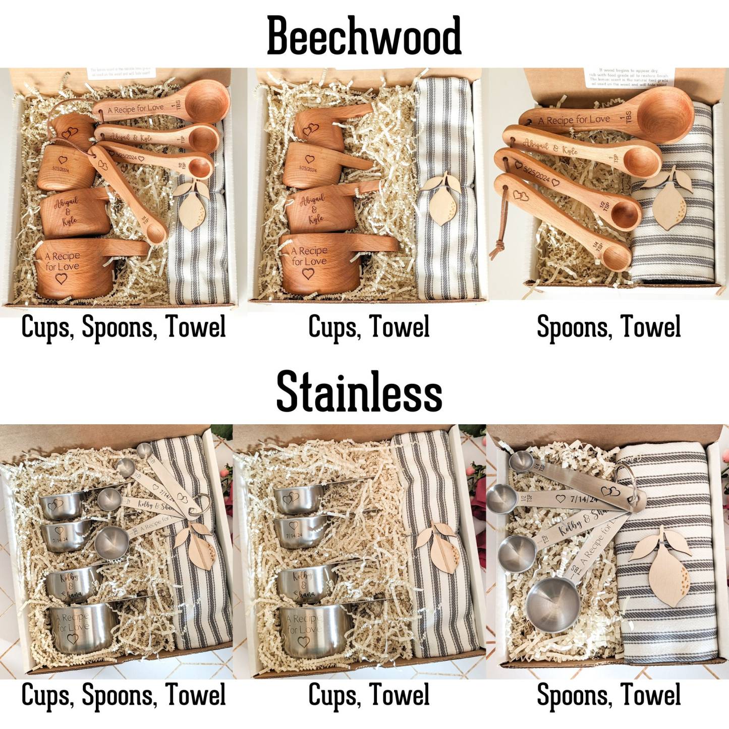 Measuring Cups, Engagement Gift Box For Couple, Bridal Shower Gift Basket, Wedding Gift For Couple