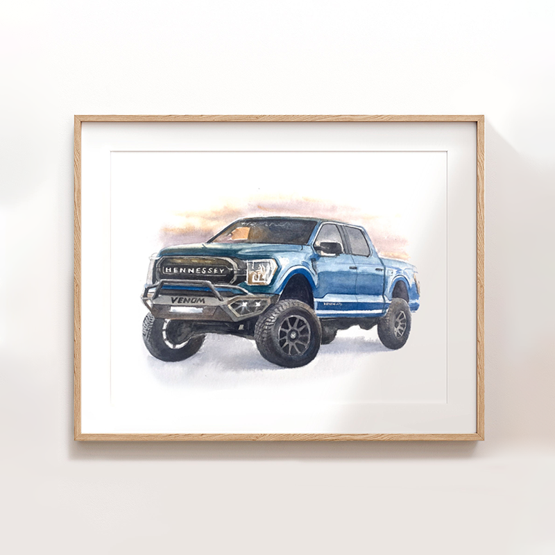 Custom Car Portrait | Car Drawing from Photo | Car Paintings | Personalized Car Lover Gift