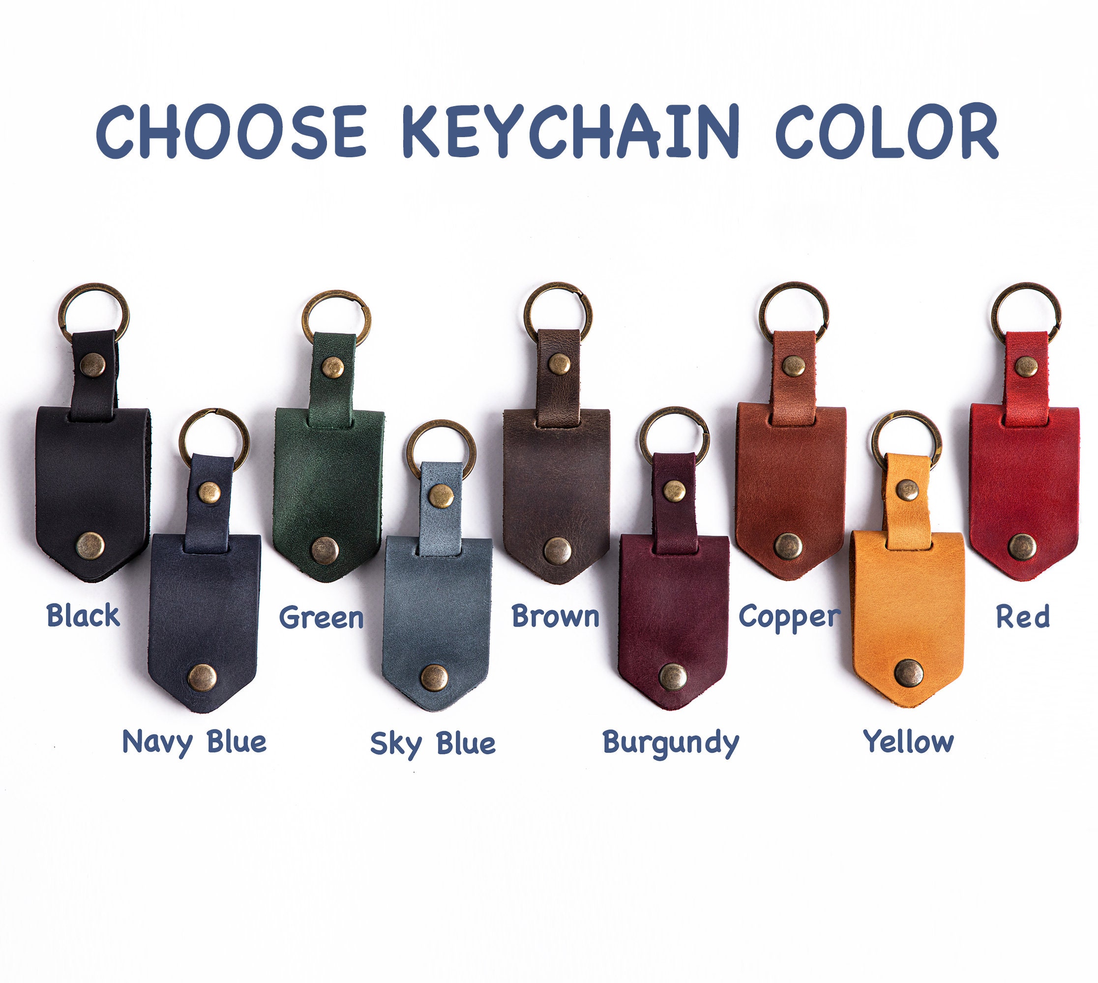 Leather Keychain with Family Photo | Personalized Gift for Dad | Fathers Day Photo Gift