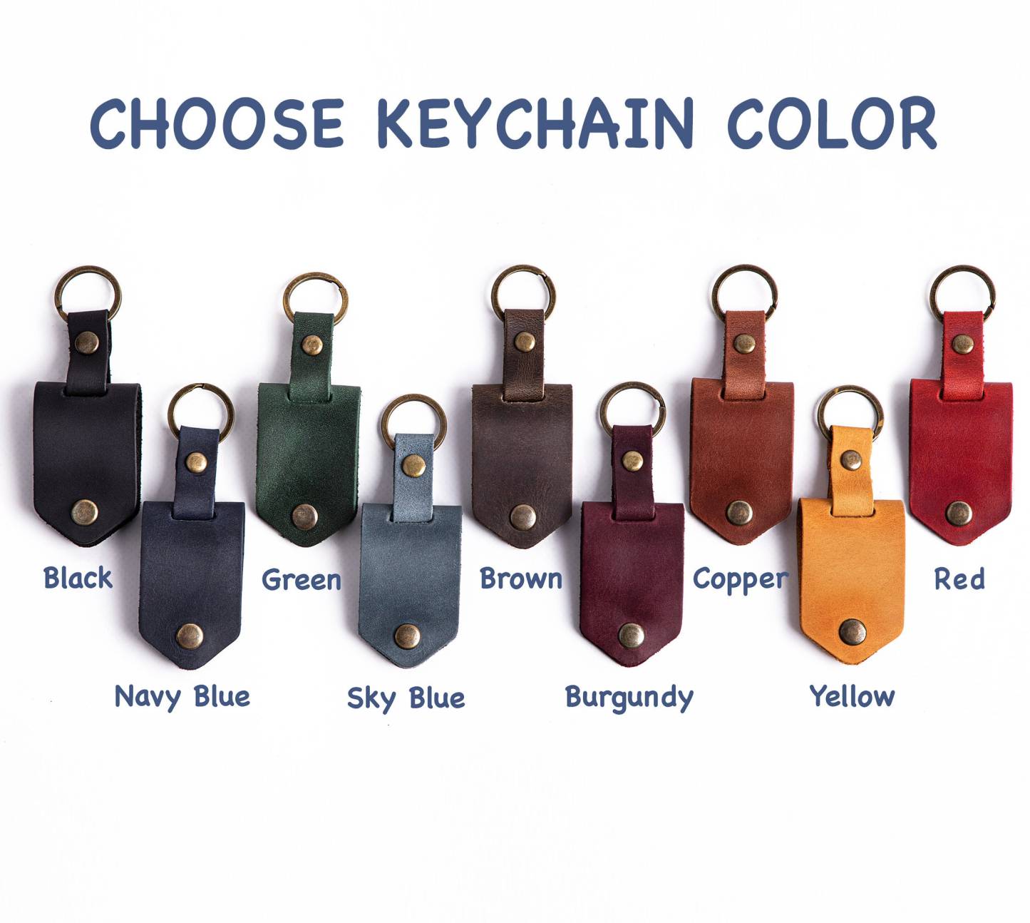 Leather Keychain with Family Photo | Personalized Gift for Dad | Fathers Day Photo Gift