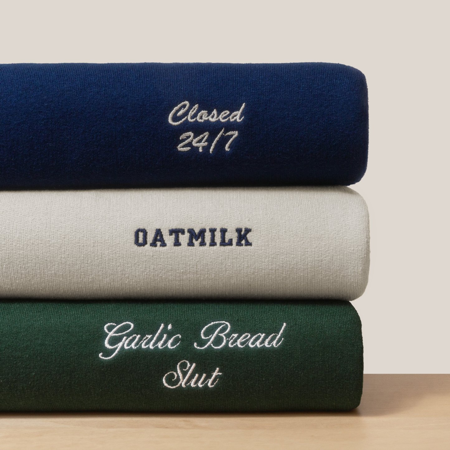 Custom Embroidered Sweatshirt | Personalized Text & Logo | Perfect Gift Idea