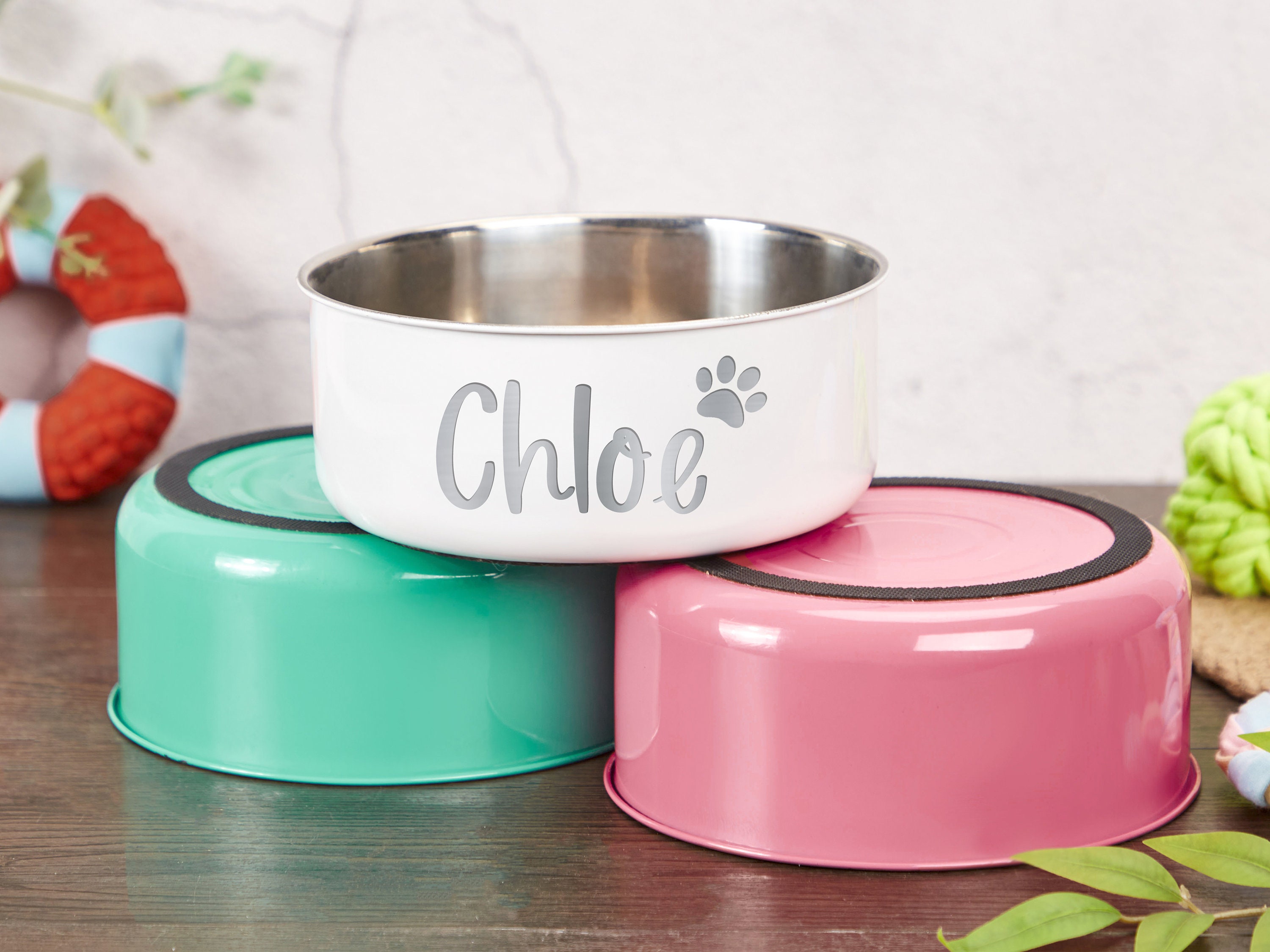 Custom Dog Bowl | Personalized Pet Bowl | Stainless Steel Cat Bowl | Food & Water Bowl | Pet Lover Gift