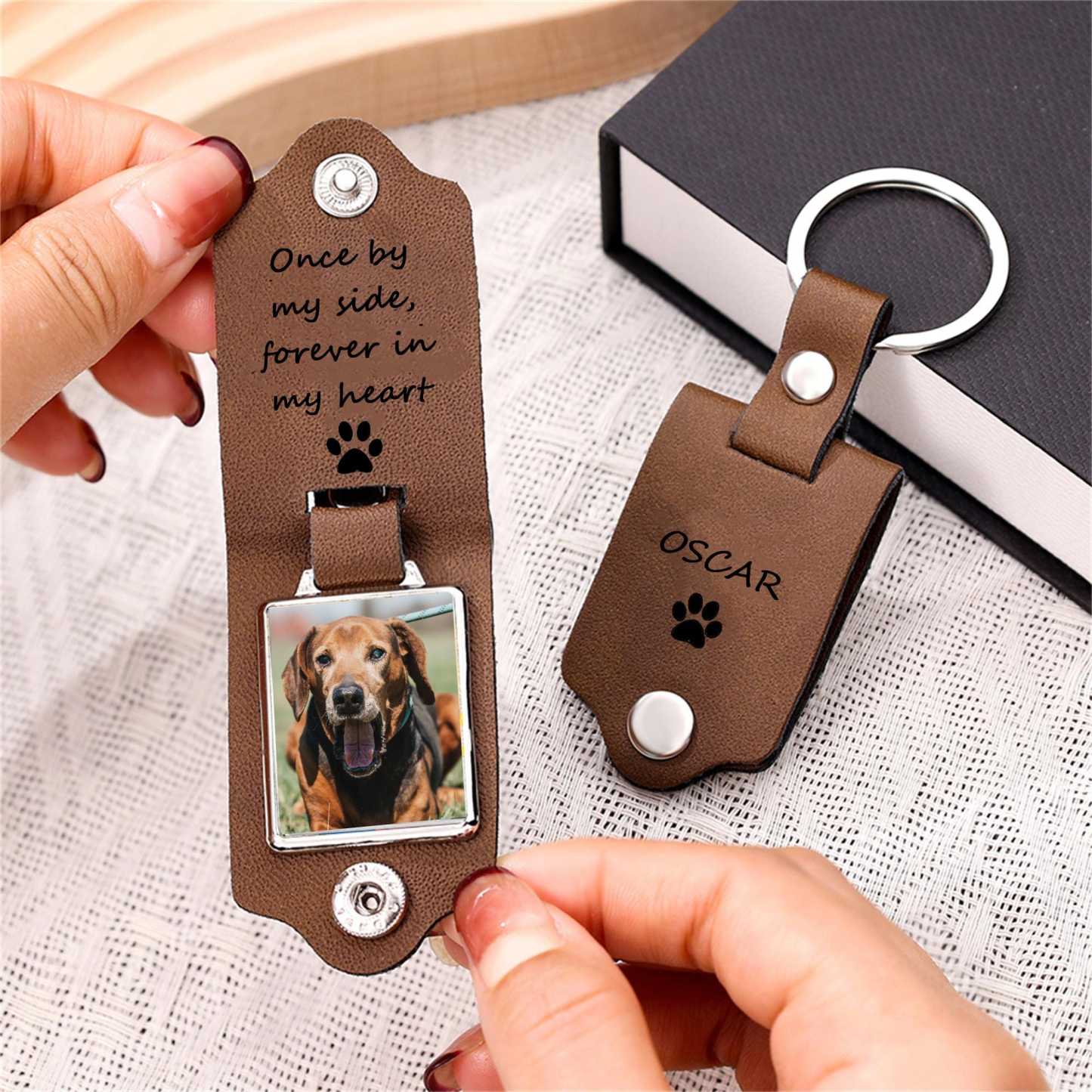 Pet Memorial Keychain, Pet Loss Gift, Pet Sympathy Gift, Custom Dog Picture Keychain,Pet Memorial Gift