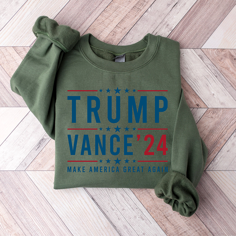 Trump Vance 24 Shirt, Trump 2024 Sweatshirt, President Trump, Republican Shirt, Republican Gifts Support Trump Shirt, American Flag Shirt