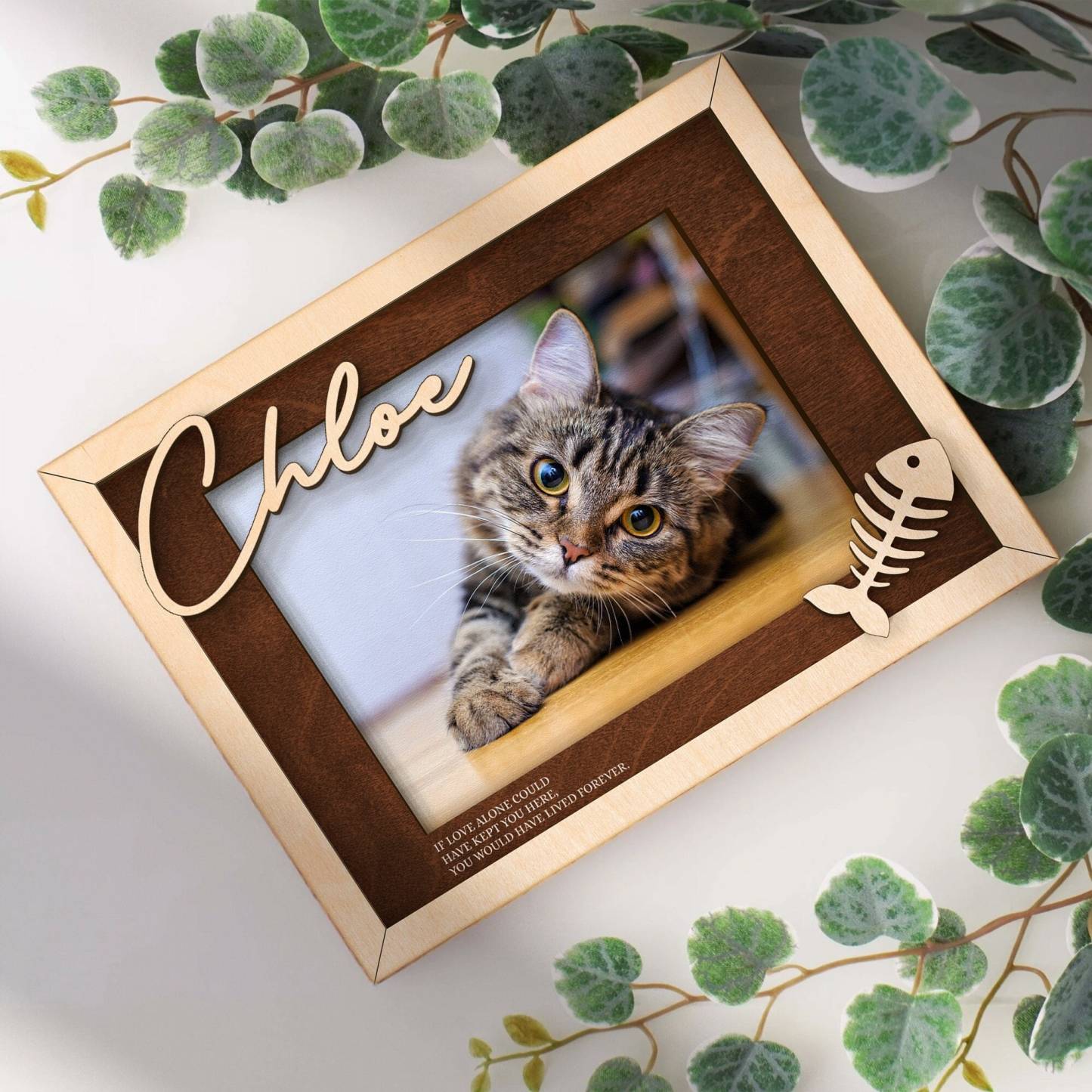 Personalized Pet Memorial Gift Photo Frame, Cat Memorial Gift, Dog Memorial Wood Frame, Dog Memorial Gifts, Pet Lover Sympathy Gift