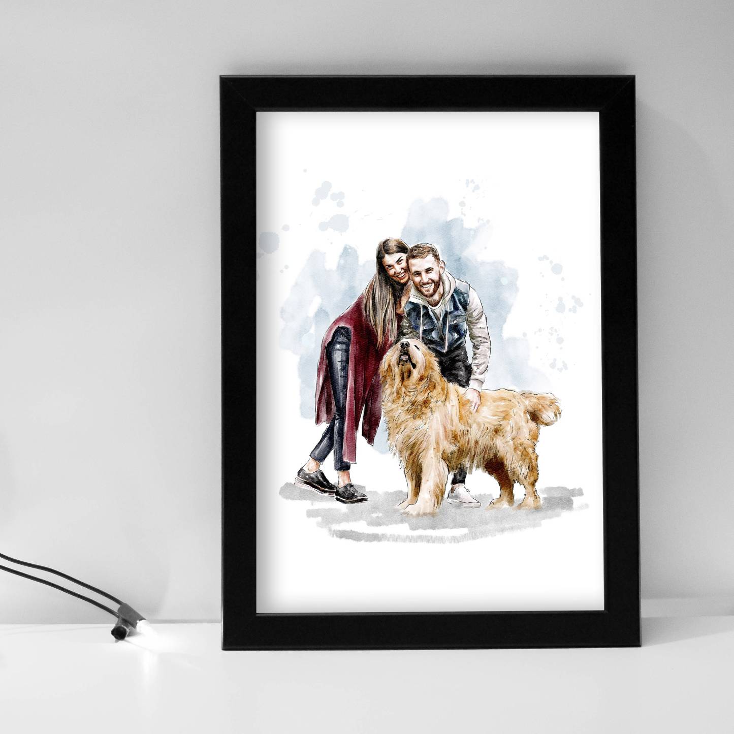 Custom Watercolor Painting From Photo, Gifts for Couple