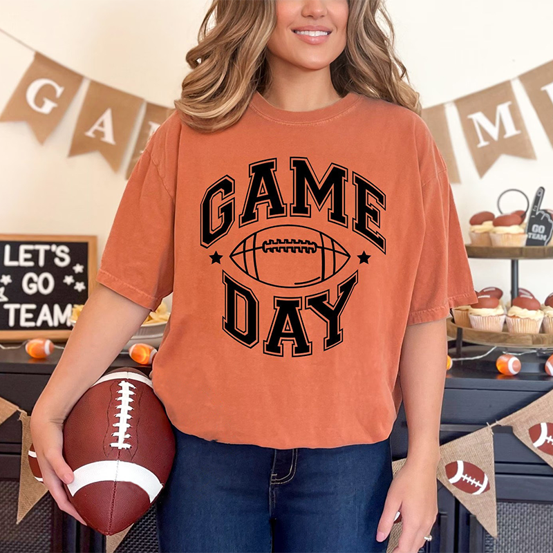 Football Shirt - Football Tees- Game Day Shirt - Sports Mom Tees - Women's Football Shirt - Fall