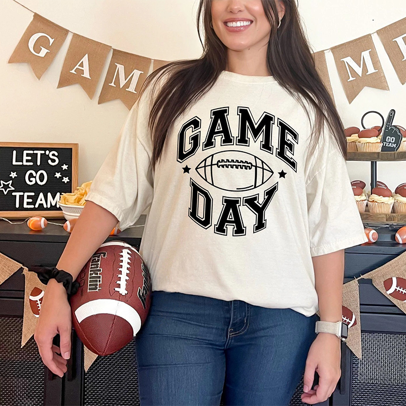 Football Shirt - Football Tees- Game Day Shirt - Sports Mom Tees - Women's Football Shirt - Fall