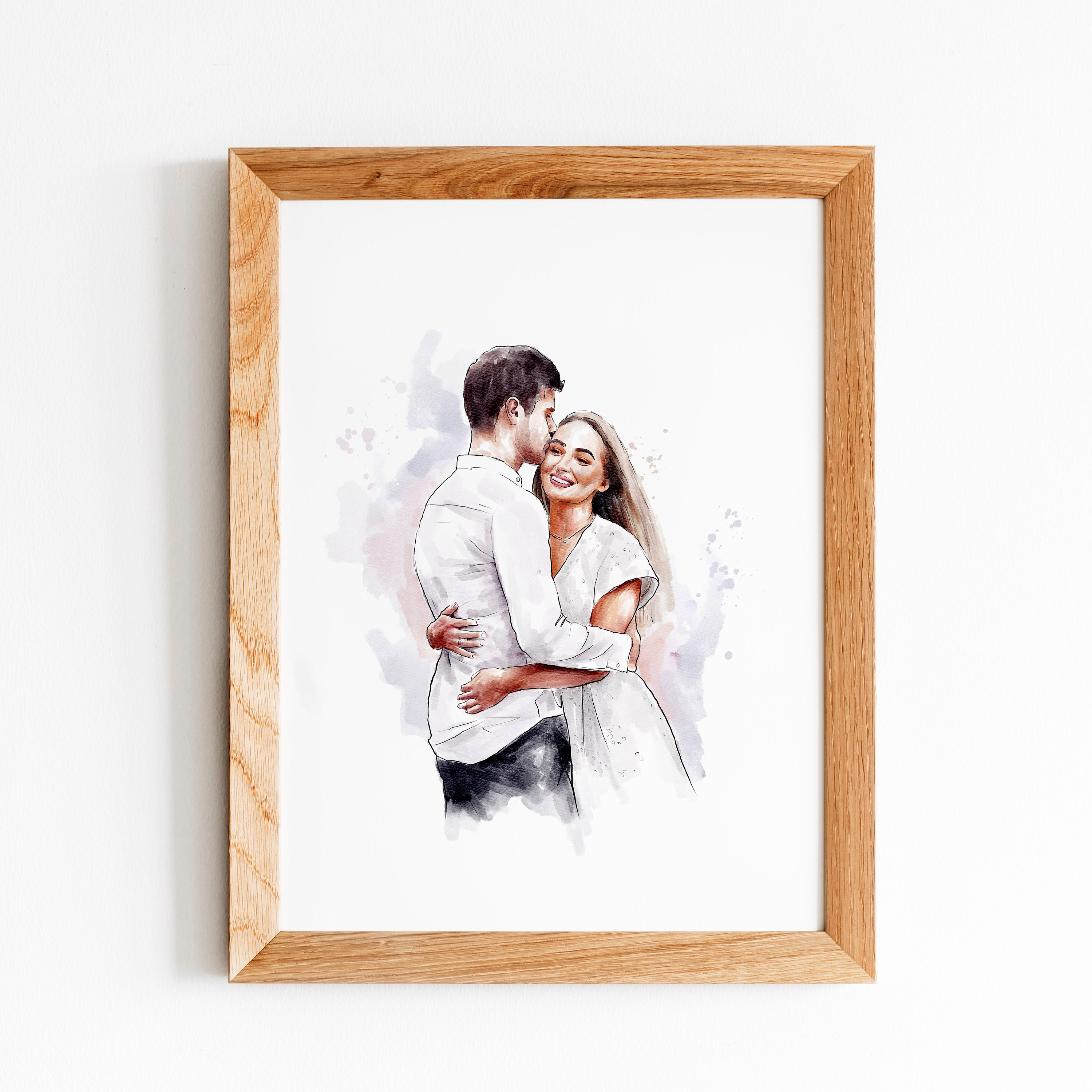 Custom Watercolor Painting From Photo, Gifts for Couple