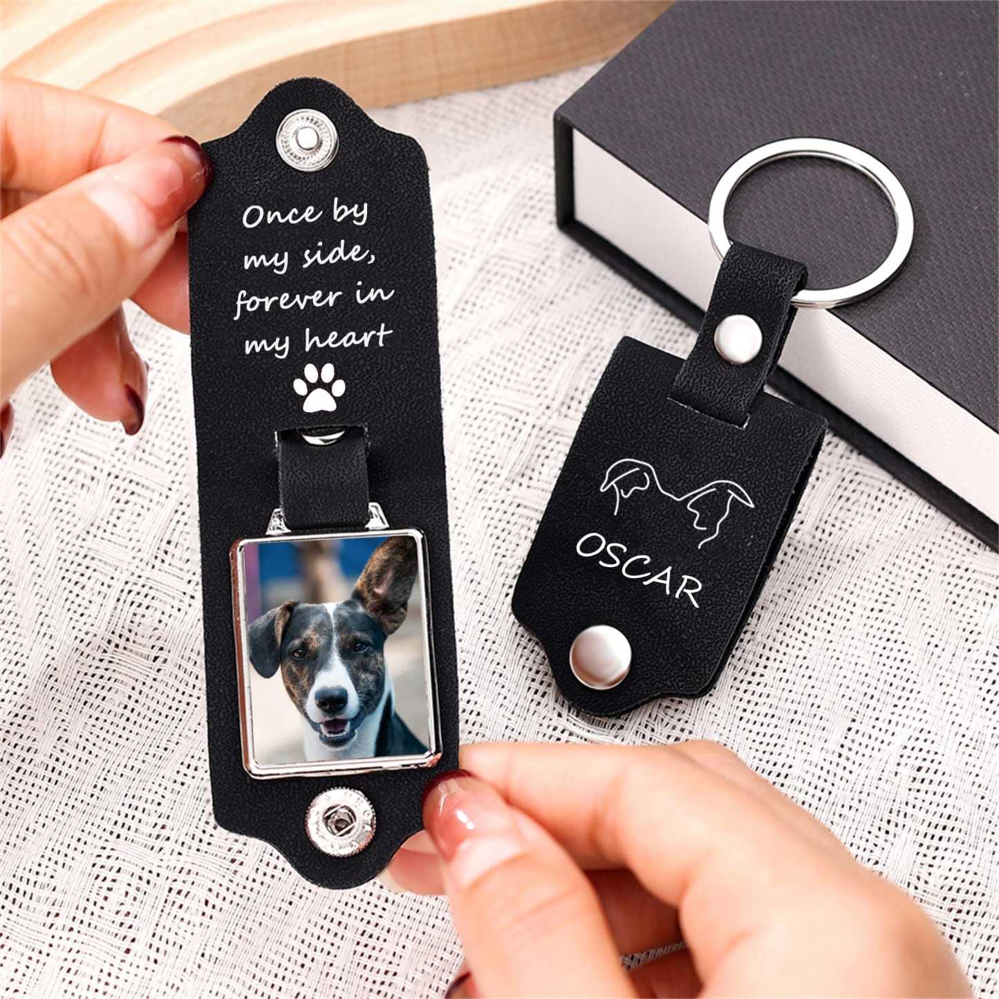 Pet Memorial Keychain, Pet Loss Gift, Pet Sympathy Gift, Custom Dog Picture Keychain,Pet Memorial Gift