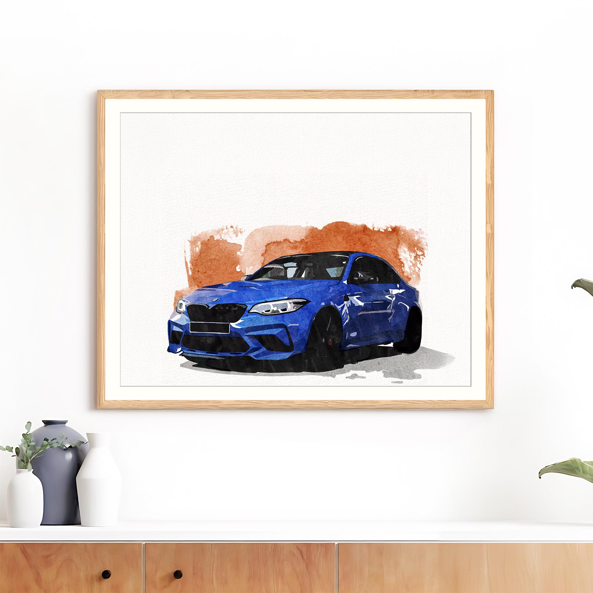 Custom Car Portrait | Watercolor Painting from Photo | Personalized Gift for Him | Car Lovers Gift | New Car Gift