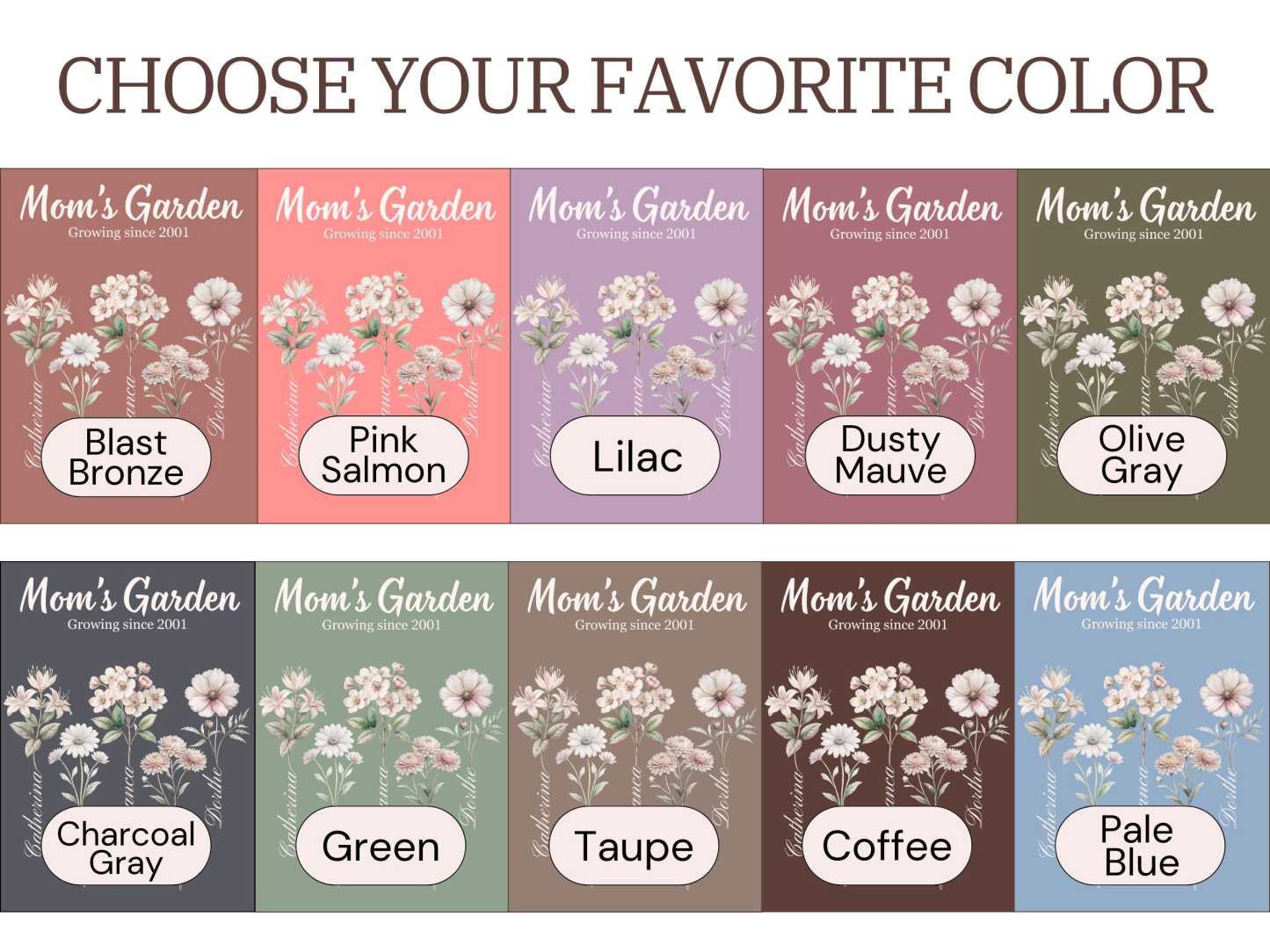 Personalized Birth Month Flower Blanket Custom Grandmas Garden Blanket 