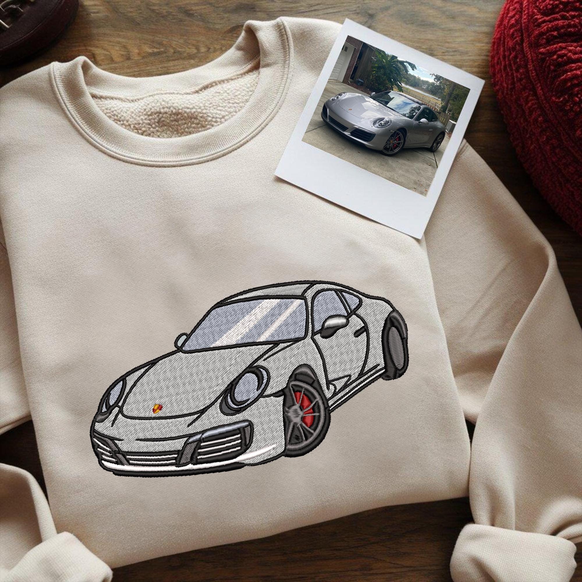 Custom Car Hoodie with Embroidery - Perfect Gift for Car Lovers