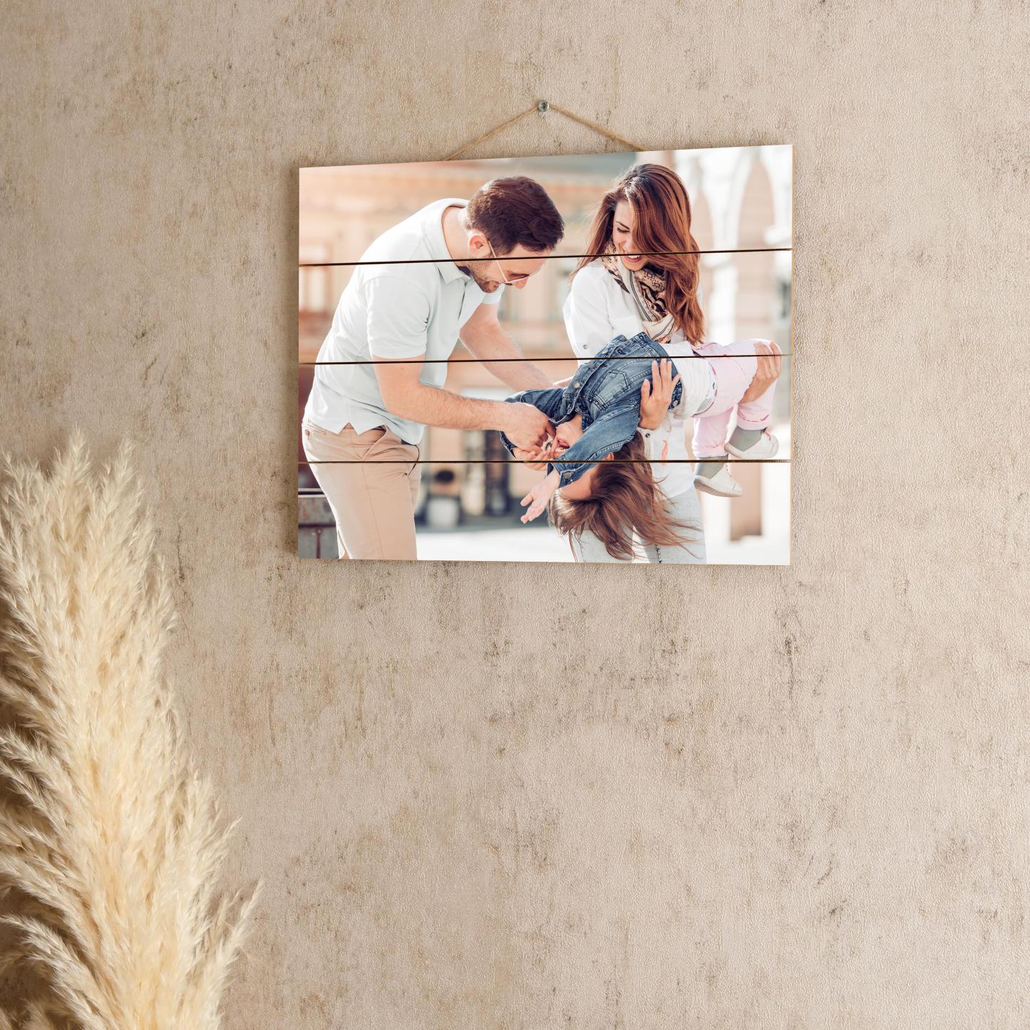 Personalized Wooden Photo Print, Custom Wedding Decor Gift
