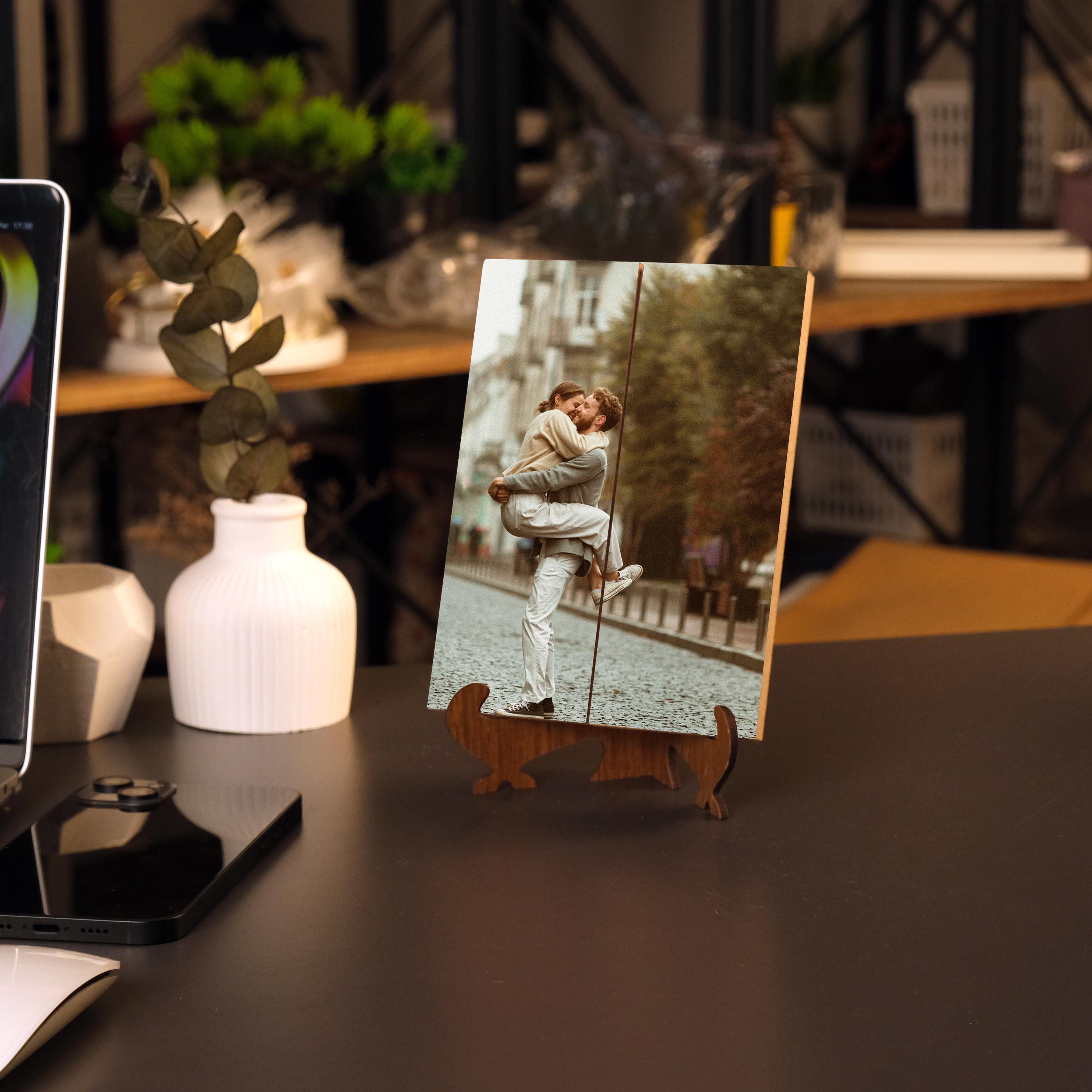 Personalized Wooden Photo Print, Custom Wedding Decor Gift