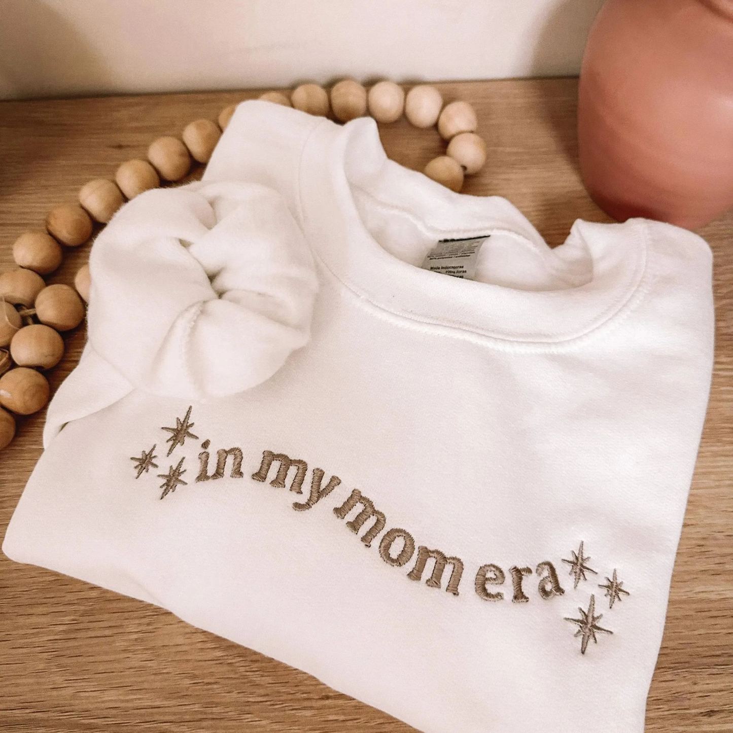 Embroidered In my mom era Custom Sweatshirt