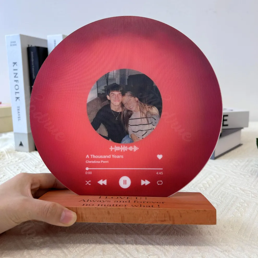 Personalized Record with Photo - Acrylic Song Plaque