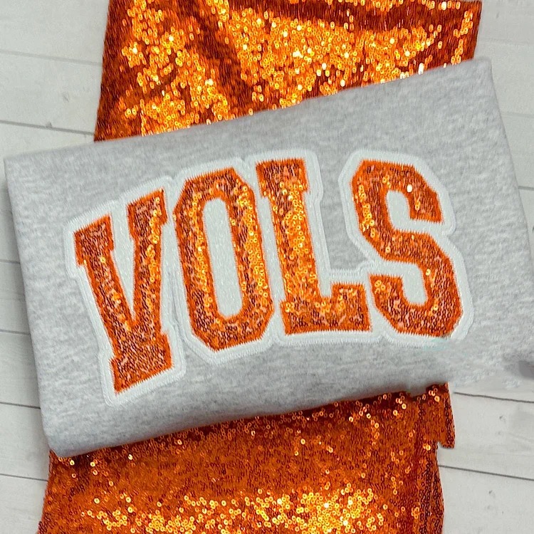 Custom School Team Sequins Appliqué sweatshirt