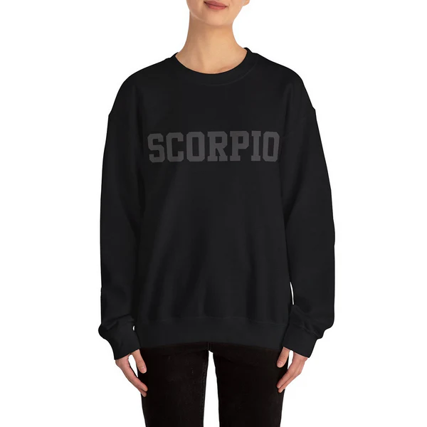♏Custom Zodiac Puff Print Crewneck-Scorpio Crewneck