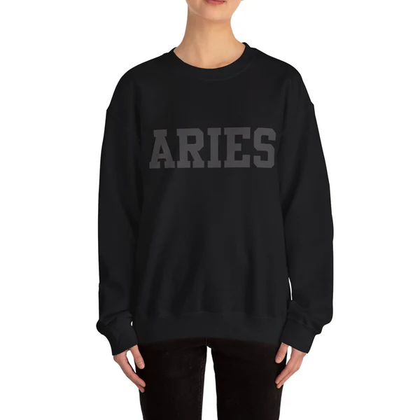 ♈Custom Zodiac Puff Print Crewneck-Aries Crewneck