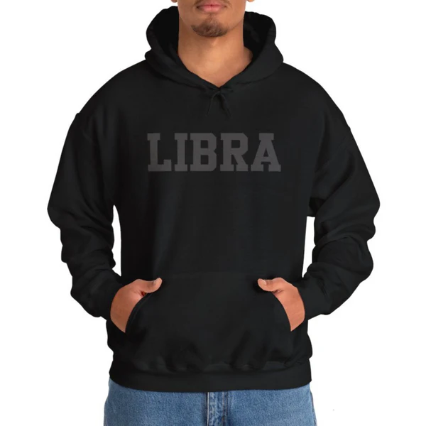 ♎Custom Zodiac Puff Print Crewneck-Libra Sweatshirt