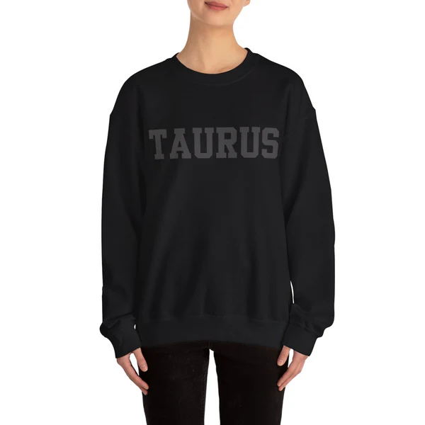 ♉Custom Zodiac Puff Print Crewneck-Taurus Sweatshirt