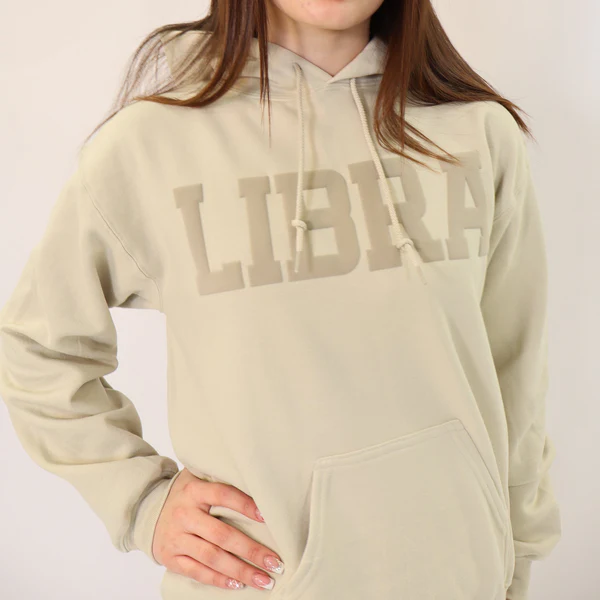 ♎Custom Zodiac Puff Print Crewneck-Libra Sweatshirt