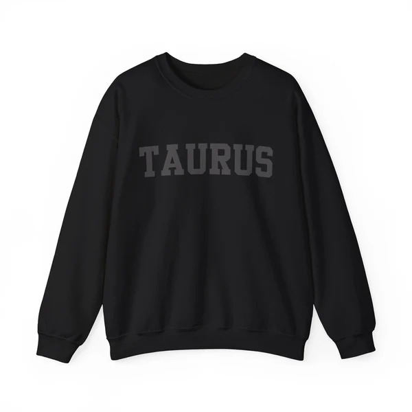 ♉Custom Zodiac Puff Print Crewneck-Taurus Sweatshirt