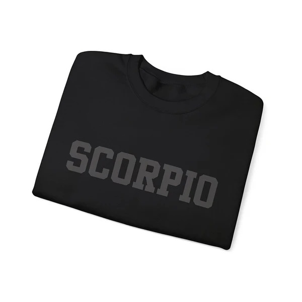 ♏Custom Zodiac Puff Print Crewneck-Scorpio Crewneck