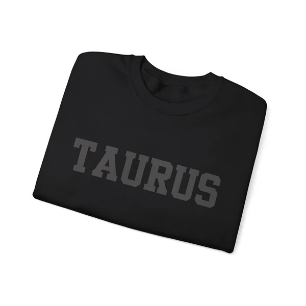 ♉Custom Zodiac Puff Print Crewneck-Taurus Sweatshirt