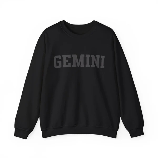 ♊Custom Zodiac Puff Print Crewneck-Gemini Sweatshirt