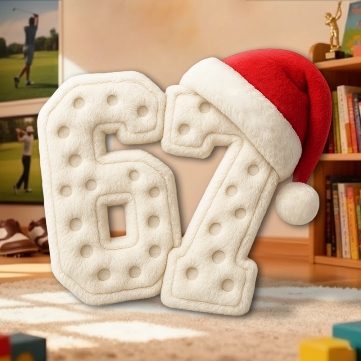 Custom 67 Six Seven Slang Meme For Sport Lovers Kids Teenagers - Personalized Ugly Plush Pillow