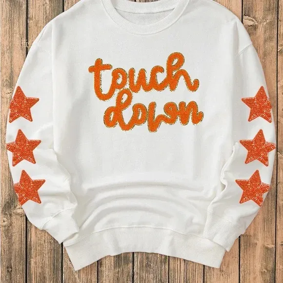 Touch Down Sweatshirt with Orange