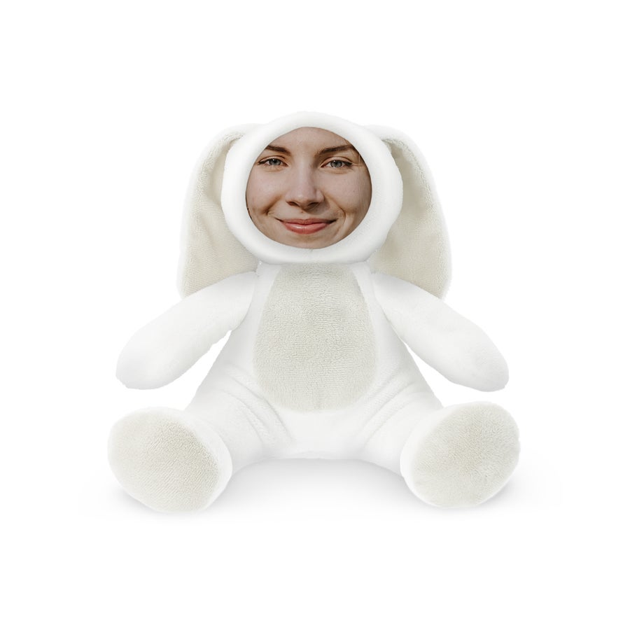 Custom Plush Bunny with Photo