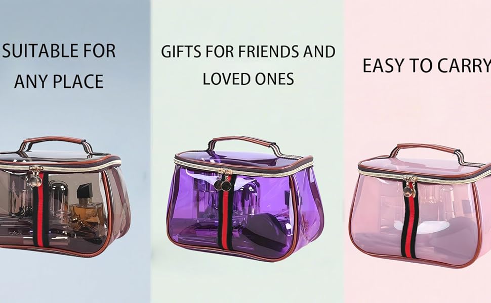 Bolso tote transparente con cremallera para mujer