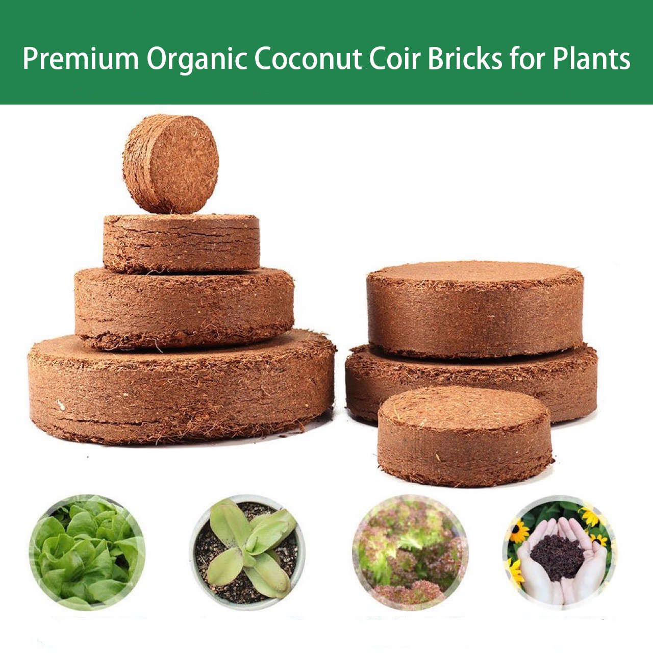 Spring Hot Sale 49% OFF✨ -  Premium Organic Coconut Coir Bricks for Plants-Plantjoyfarm-
