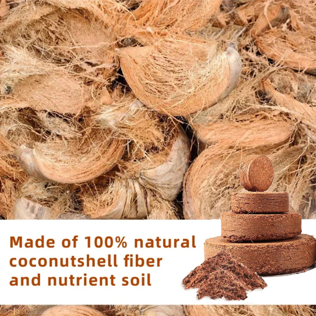 Spring Hot Sale 49% OFF✨ -  Premium Organic Coconut Coir Bricks for Plants-Plantjoyfarm-