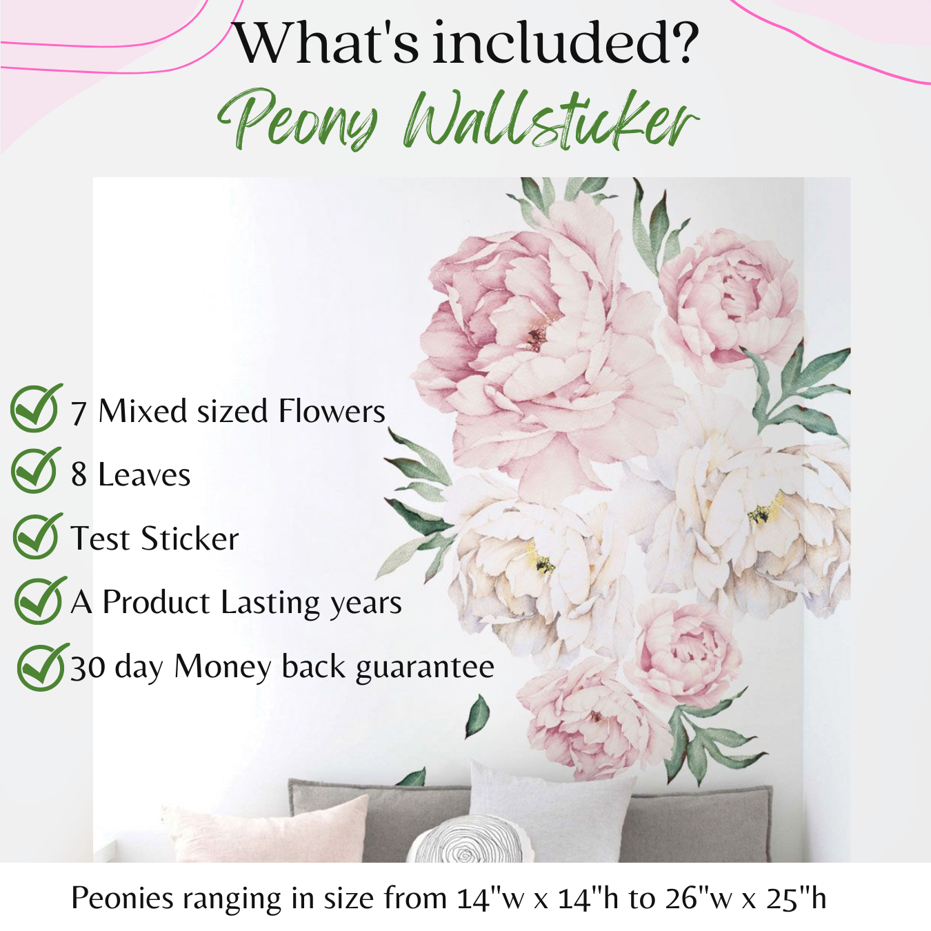 Peony Wallstickers