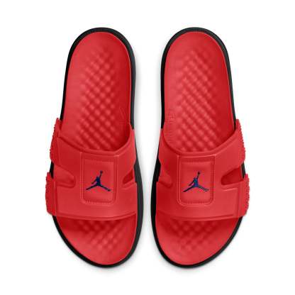 Air jthtordan Hydro 8 Colorblock Casual Red Black Slippers 'Red Black' CD2803-604