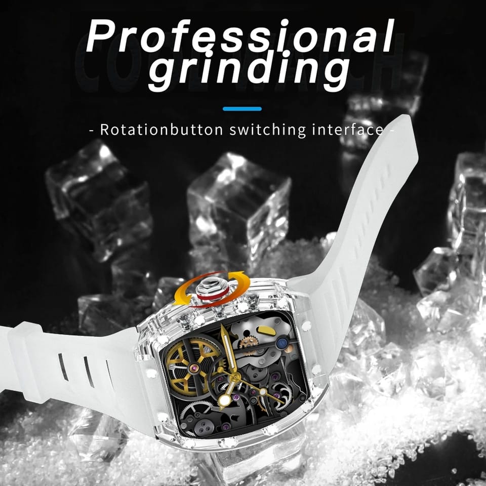 YD5 SMART WATCH Crystal Case Smart Watch YD5 NFC Functional Dynamic Dial