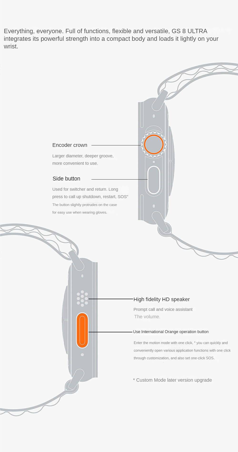 GS8 Ultra Series 8 Smart Watch 2.05 Full Display