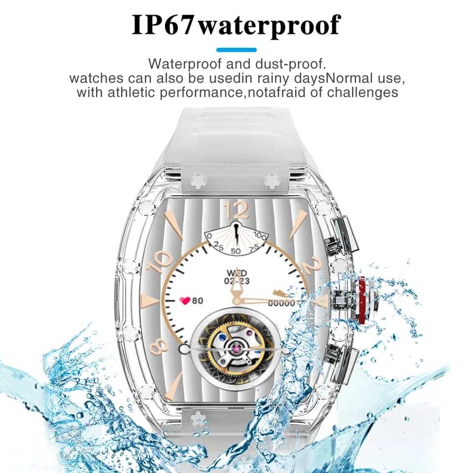 YD5 SMART WATCH Crystal Case Smart Watch YD5 NFC Functional Dynamic Dial