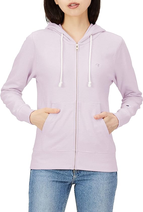 Women's Hoodie, Sweatshirt, Fleece Lining, UV Protection, One Point Logo, Zip Hooded Sweatshirt