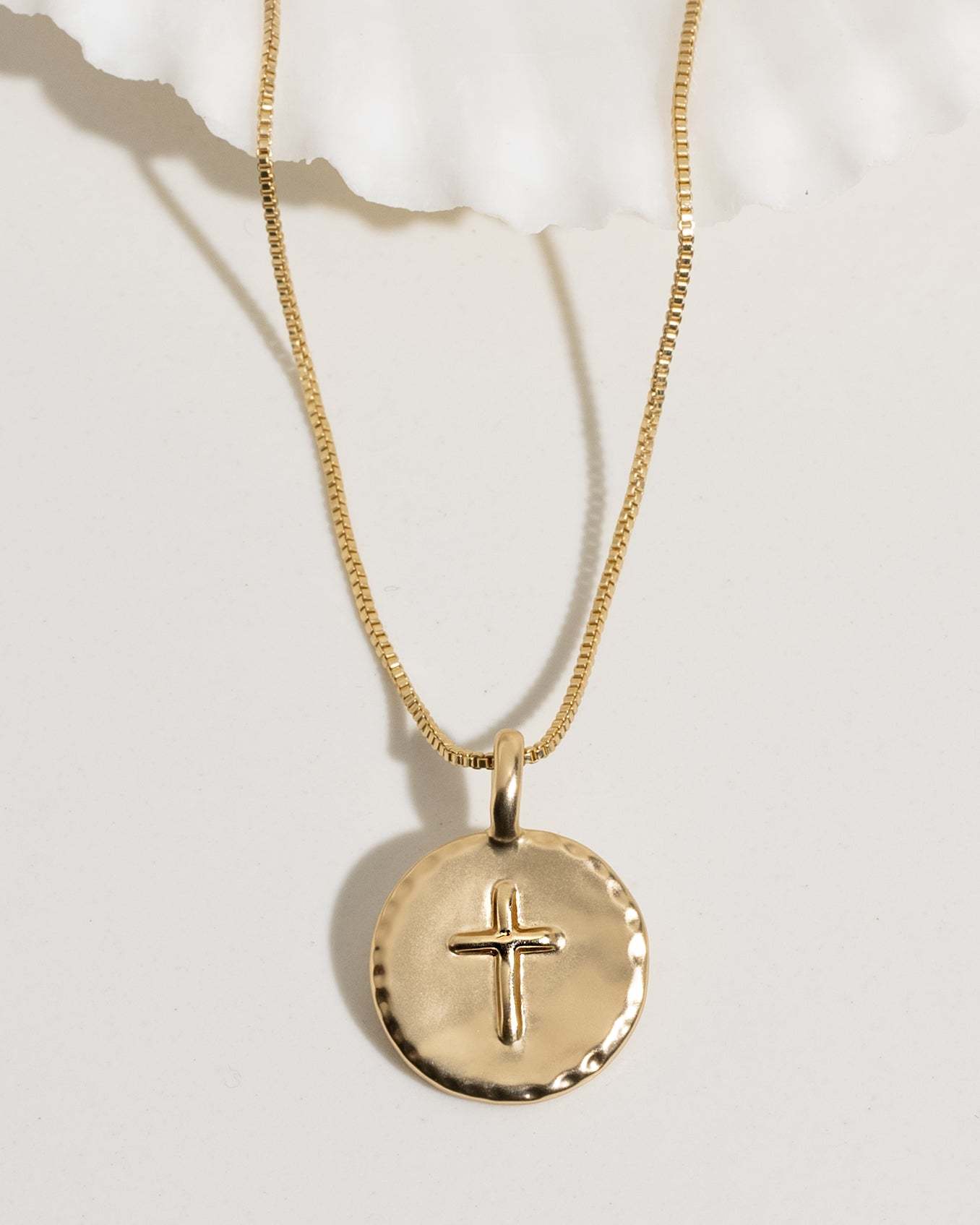 Cross Disc Necklace