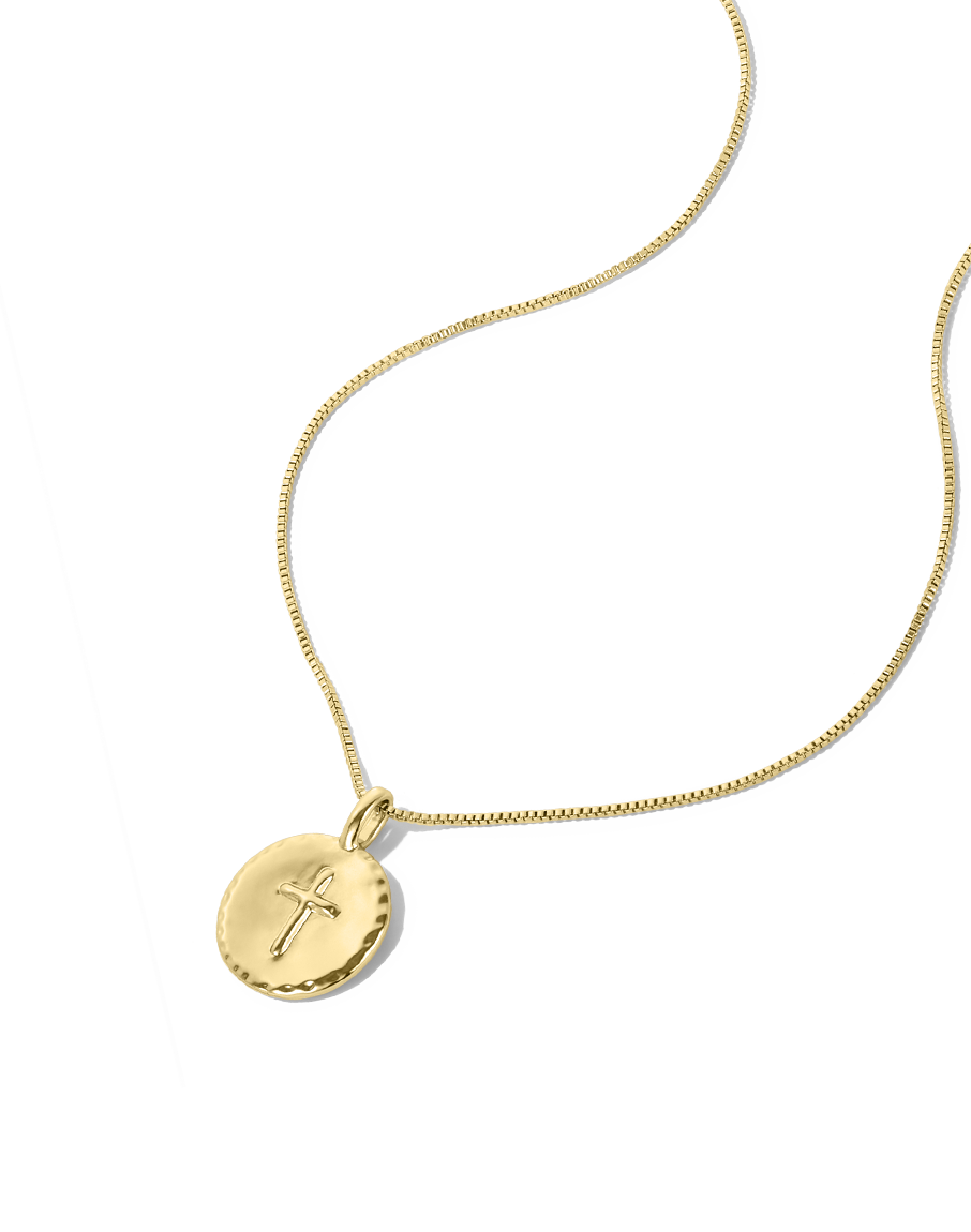 Cross Disc Necklace