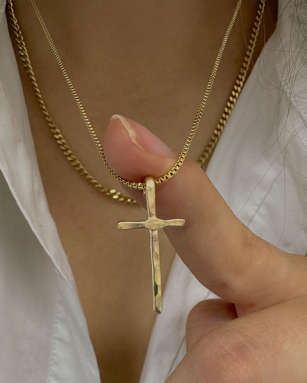 Skinny Cross Necklace