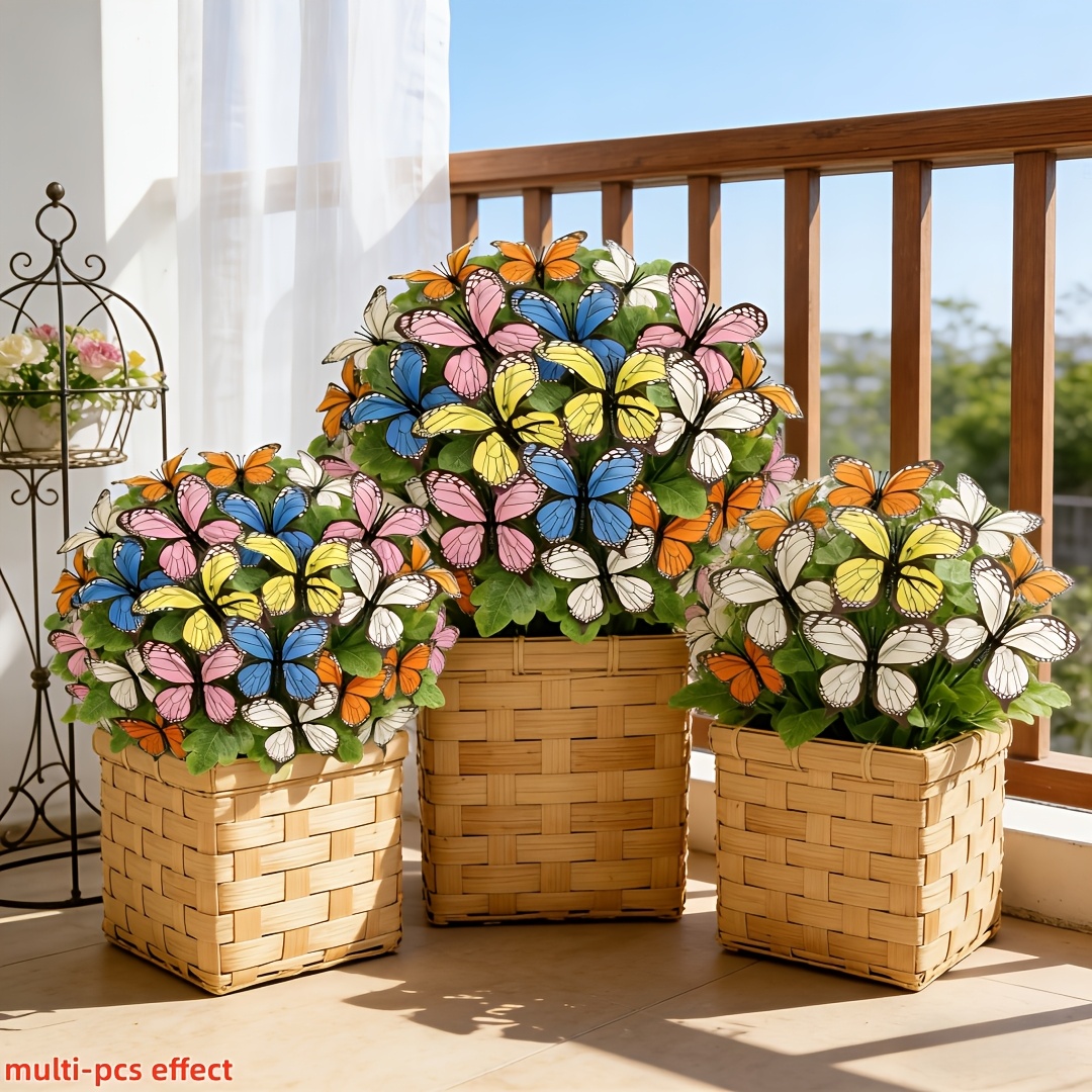 🔥Each $2.99 On Sale Today Only🦋Artificial Butterfly Flowers- UV resistant, Waterproof, Windproof