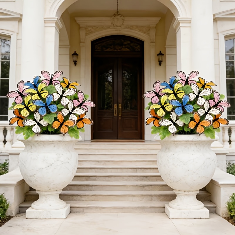 🔥Each $2.99 On Sale Today Only🦋Artificial Butterfly Flowers- UV resistant, Waterproof, Windproof