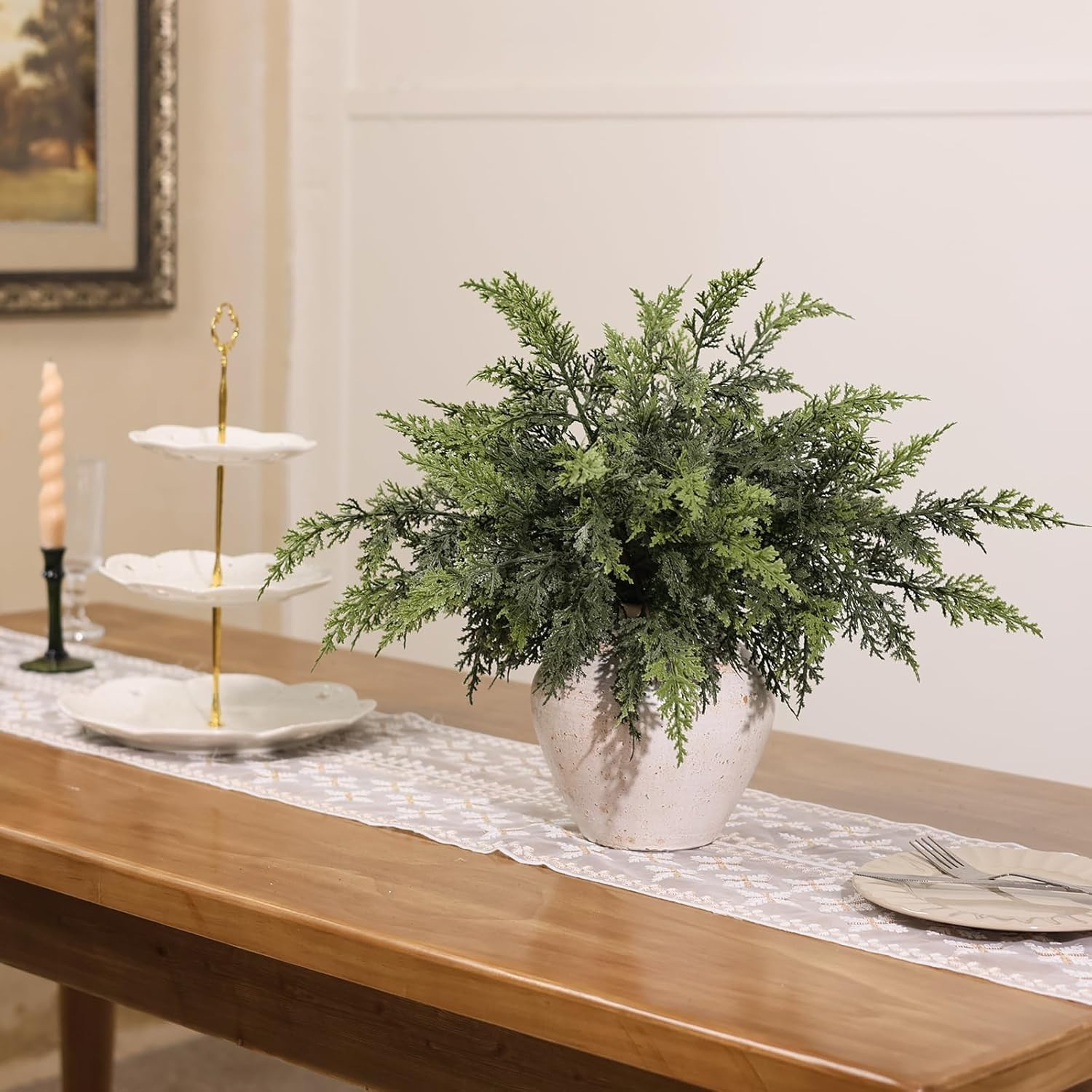 🔥Each $3.49 On Sale Today Only🎄Artificial Real Touch Christmas Cedar Branches