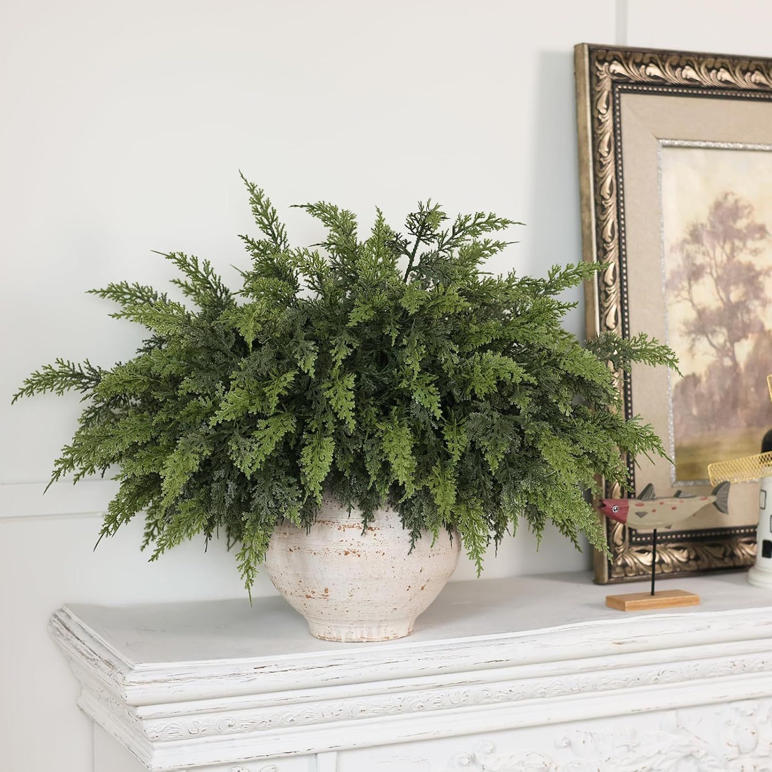 🔥Each $3.49 On Sale Today Only🎄Artificial Real Touch Christmas Cedar Branches